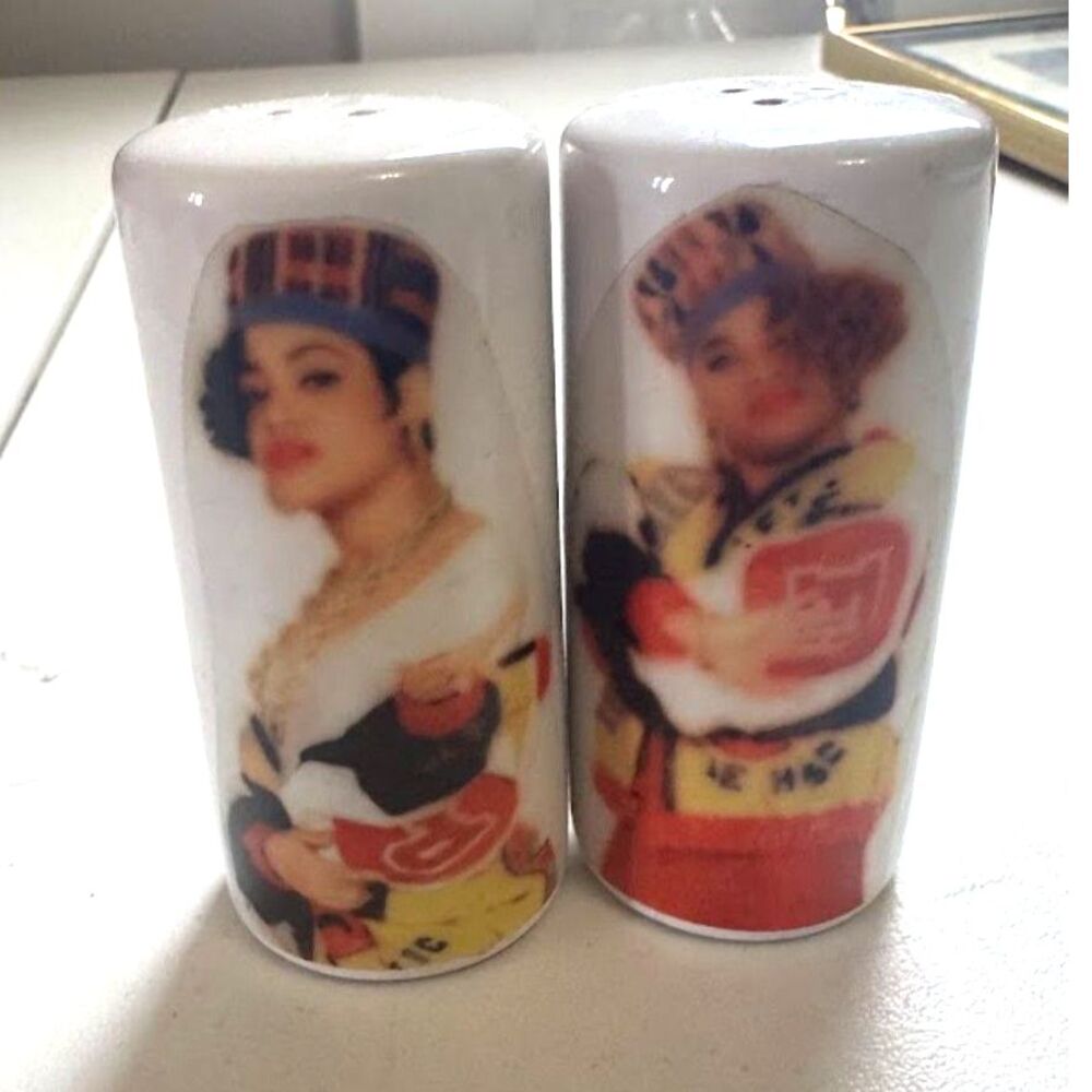 Salt n Pepa Salt n Pepper Shakers Rae Dun Novelty Ceramic